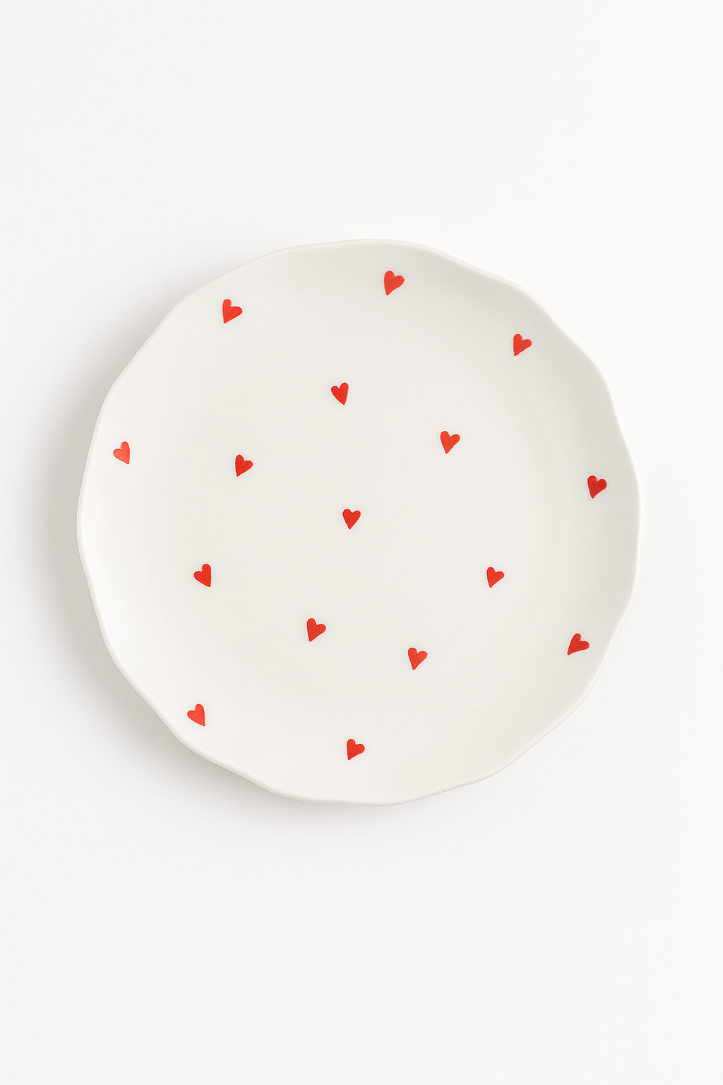 Assiette a gateau ceramique style coreen motif floral - vue 2 sur 3