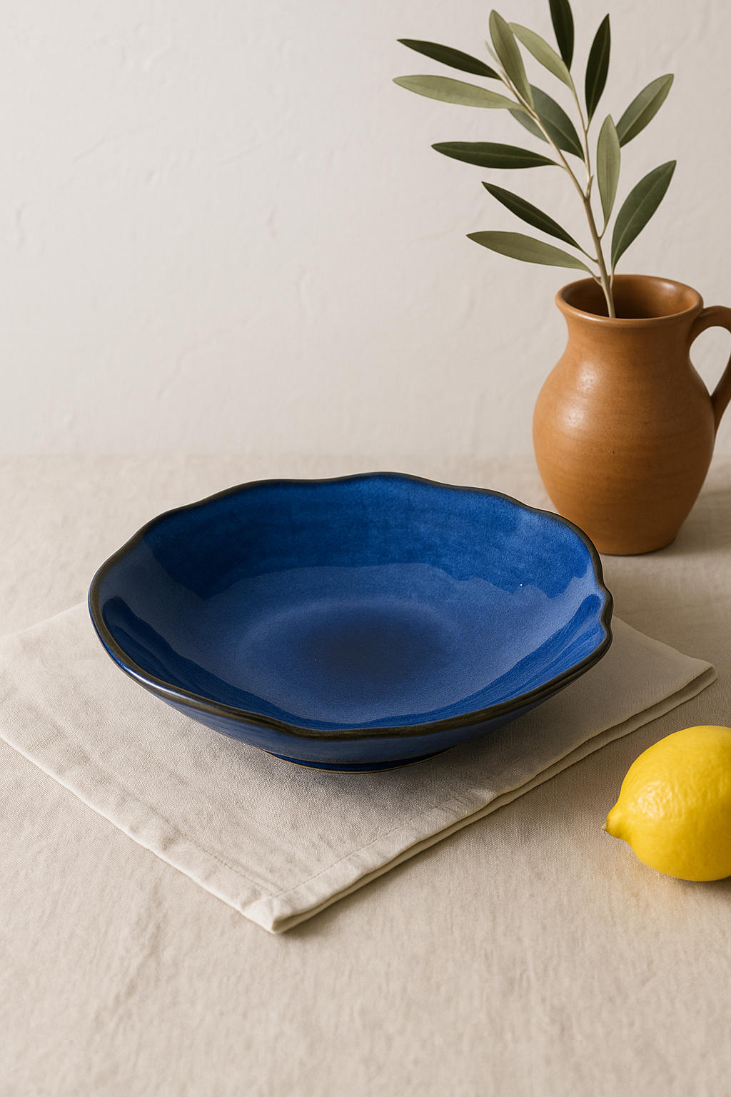 Assiette ceramique coquillage style nordique irreguliere decoration table - vue 3 sur 3