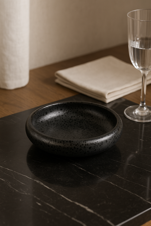 Assiette ceramique emaillee style coreen 15 cm