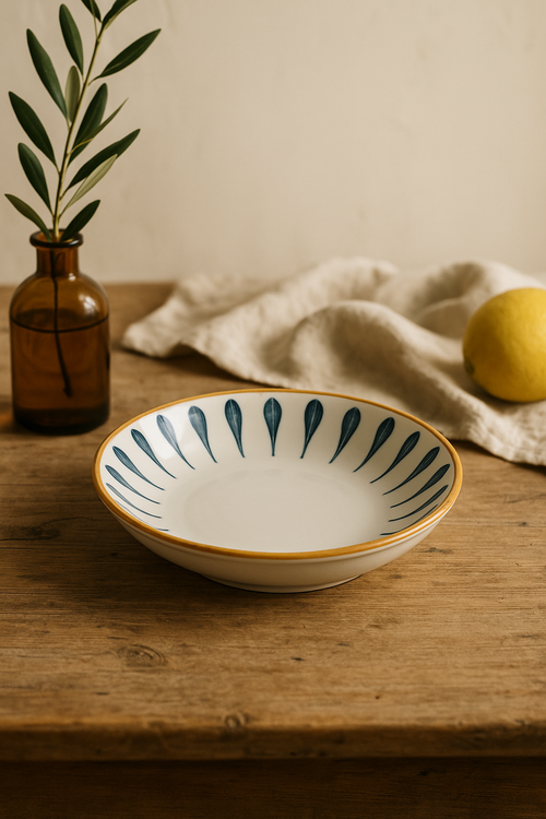 Assiette creuse japonaise porcelaine fine 18 cm