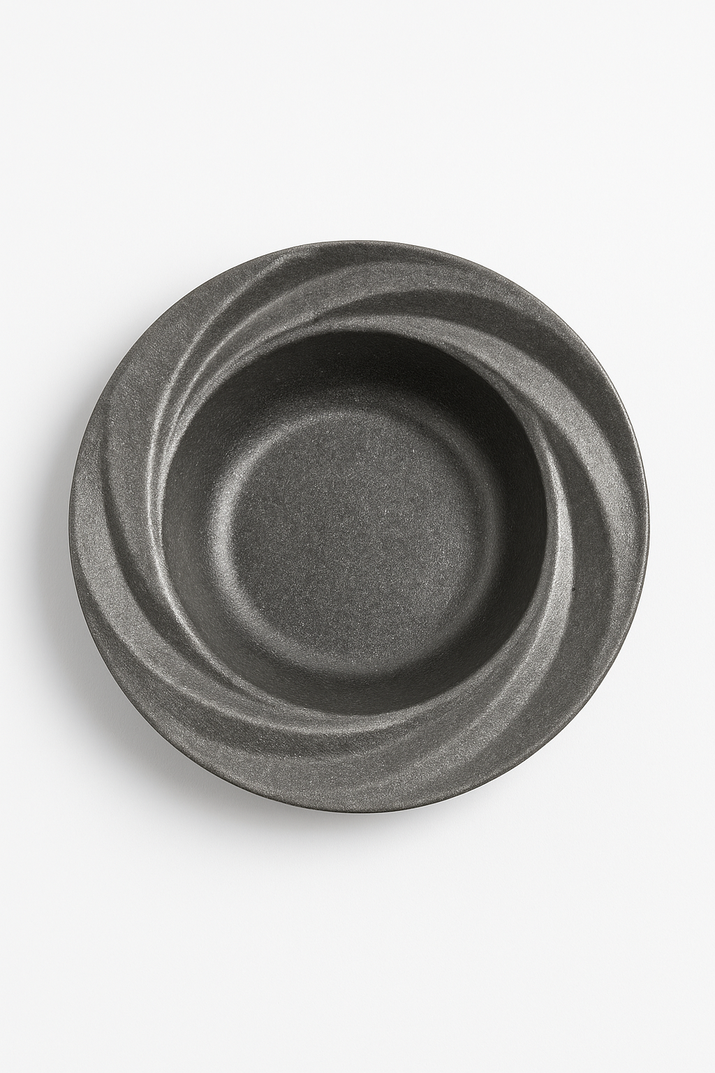 Assiette inox retro style restaurant plate peu profond - vue 2 sur 3