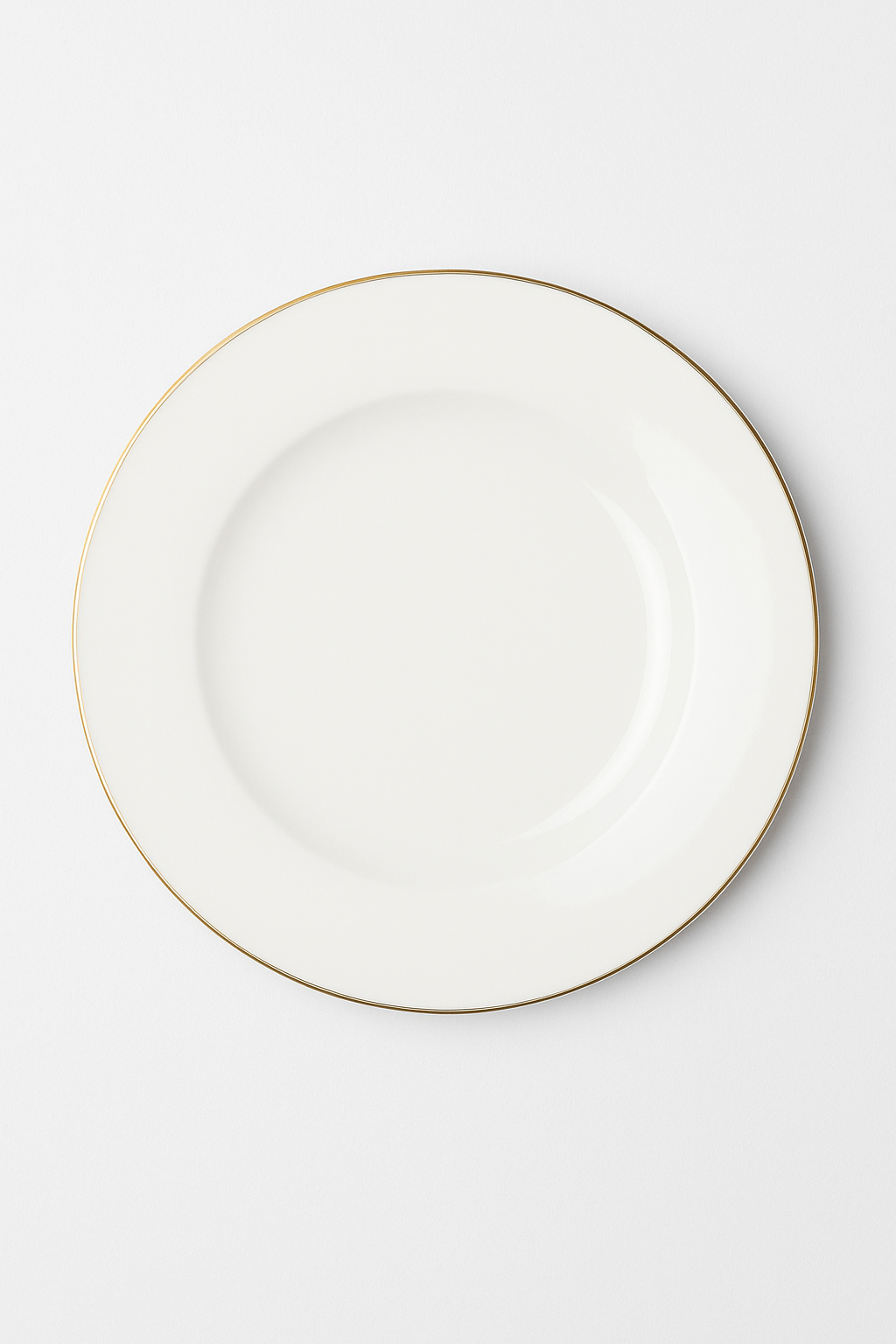 Assiette plate céramique motif cloche bordure 26cm