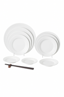 Assiette ronde melamine imitation porcelaine incassable durable