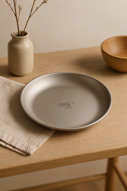 Assiette titane légère randonnée camping empilable résistante rouille