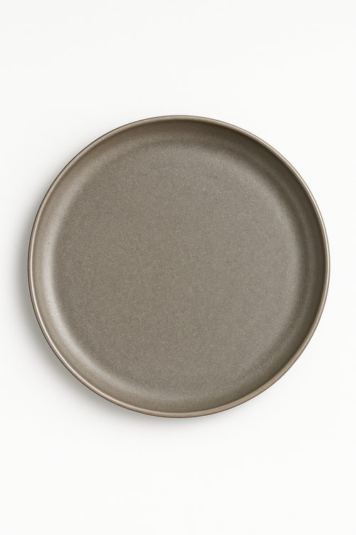 Assiettes acier inoxydable style industriel retro plateaux cafe