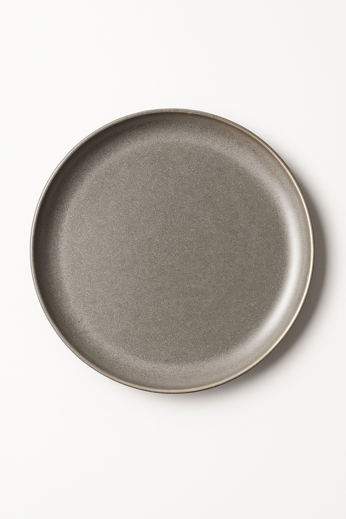 Assiettes acier inoxydable style industriel retro plateaux cafe