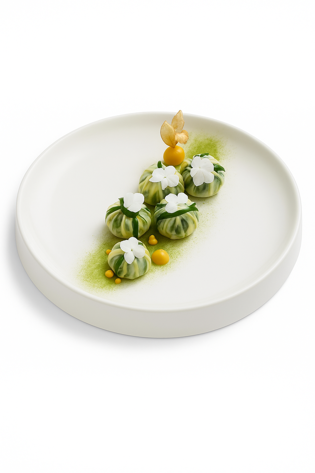 Assiettes céramique rondes style japonais pour repas - vue 3 sur 2