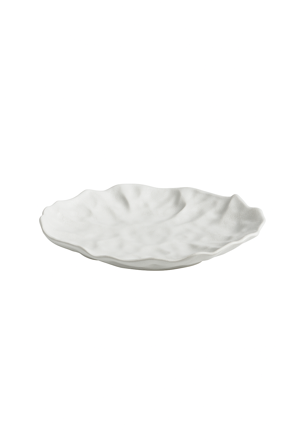 Assiettes creuses ceramique texture ridee style artisanal - vue 2 sur 3