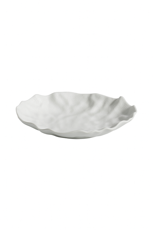 Assiettes creuses ceramique texture ridee style japonais