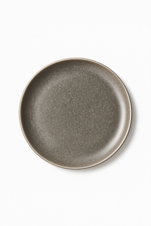 Assiettes inox style industriel rétro plateaux repas café