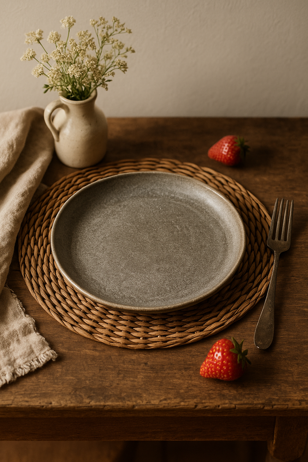 Assiettes inox style industriel rétro plateaux repas café - vue 3 sur 3