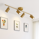 Barre spots LED en aluminium noir ou doré Mounted