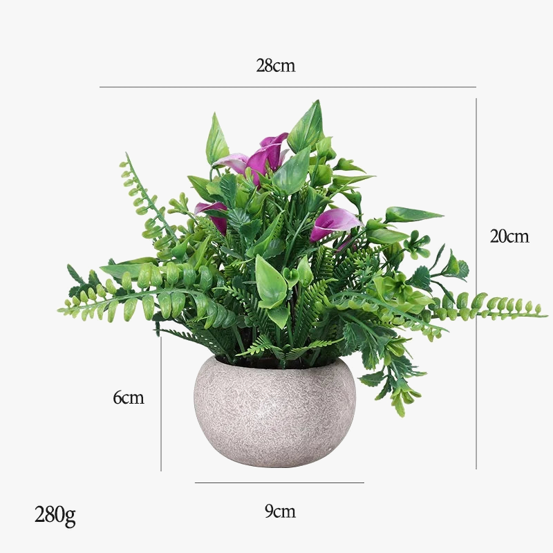 belles tulipes artificielles en bonsaï pour décoration intérieure