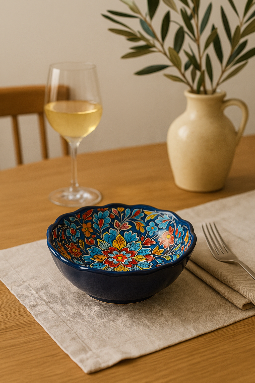 Bols ceramique ajoures 15 cm pour friteuse air - vue 3 sur 3