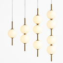 Boule de verre suspension pour chambre chevet lampe suspendue lustres de plafond éclairage moderne décoration entrée Luminaire Led