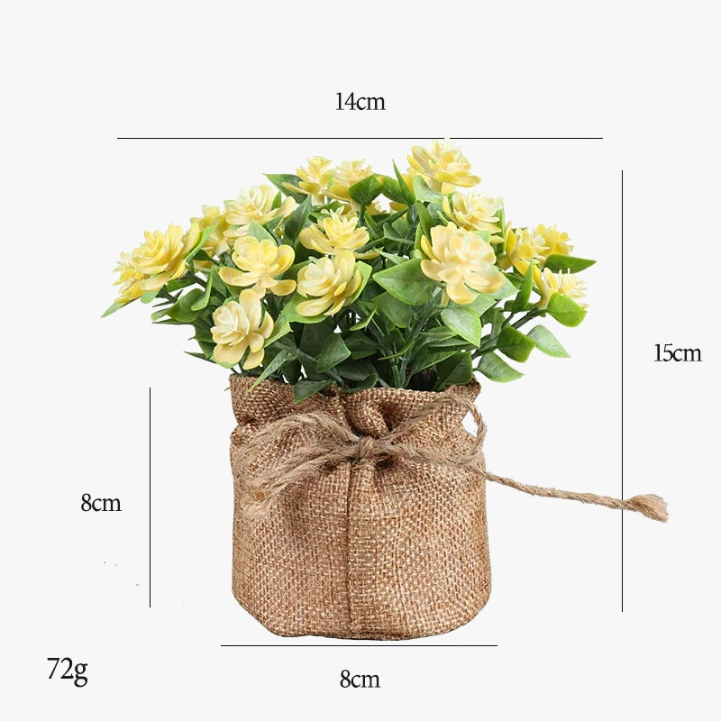 bouquet de fleurs artificielles décoration pour bureau et maison