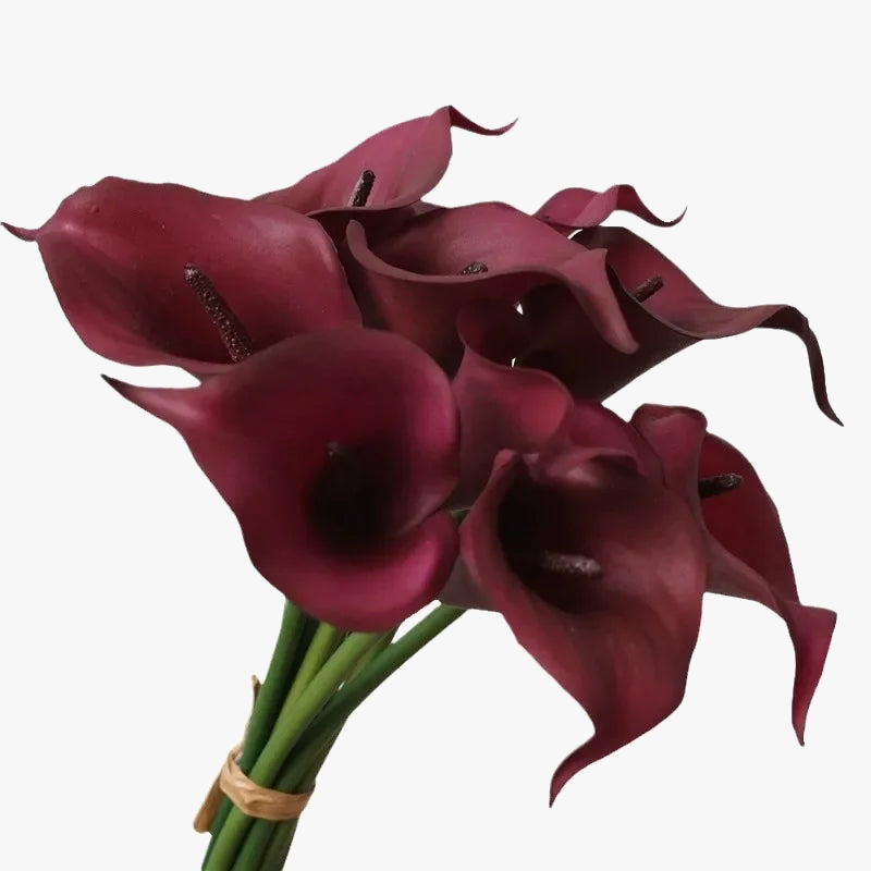 bouquet de lys calla artificiels réalistes pour décoration intérieure