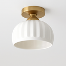 Céramique verre Led couloir plafonnier pour allée couloir vestiaire balcon nordique E27 acrylique lustre reste luminaires