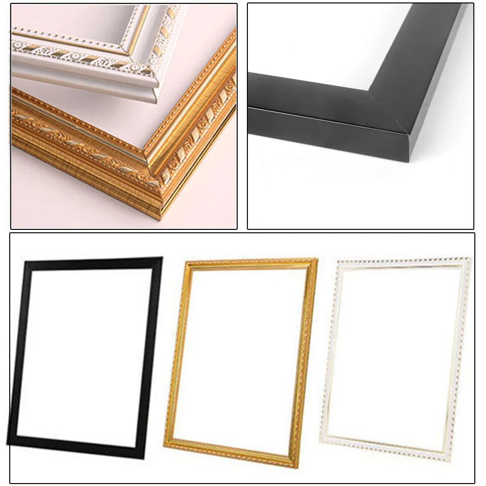 cadre en bois pour peinture à lhuile et mosaïque décorative