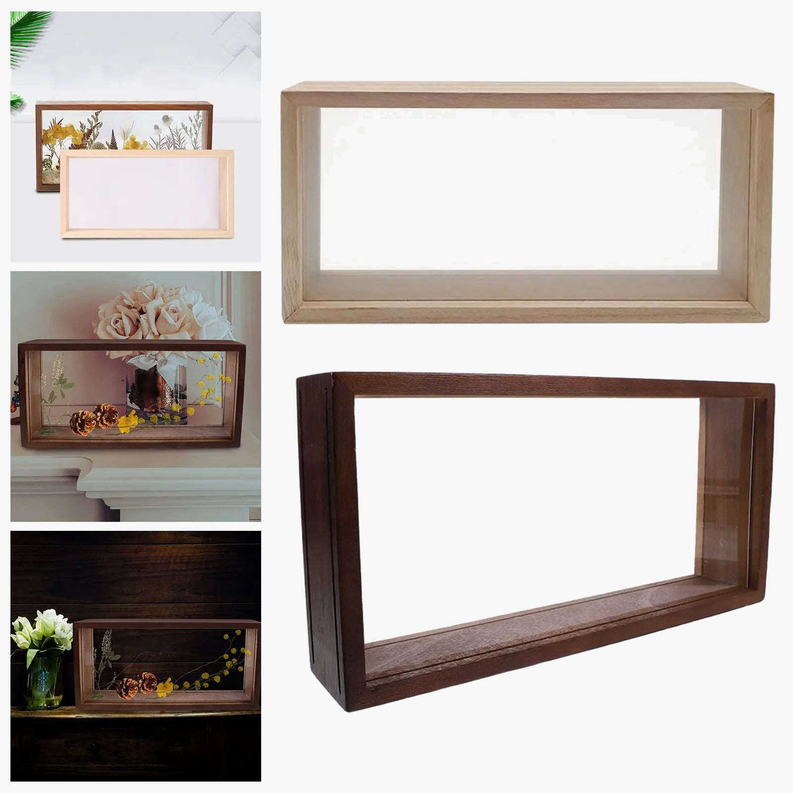 cadre photo boîte à ombre pour fleurs séchées et souvenirs