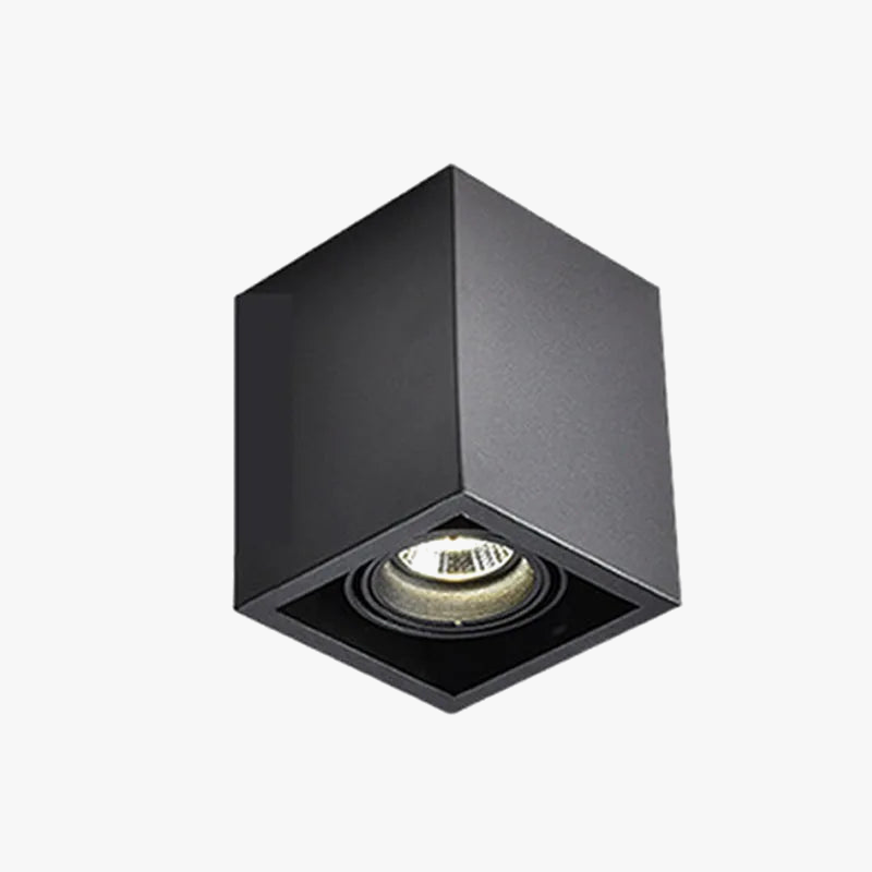 Spot Carré LED plaine COB plafond simple tête GU10 remplaçable