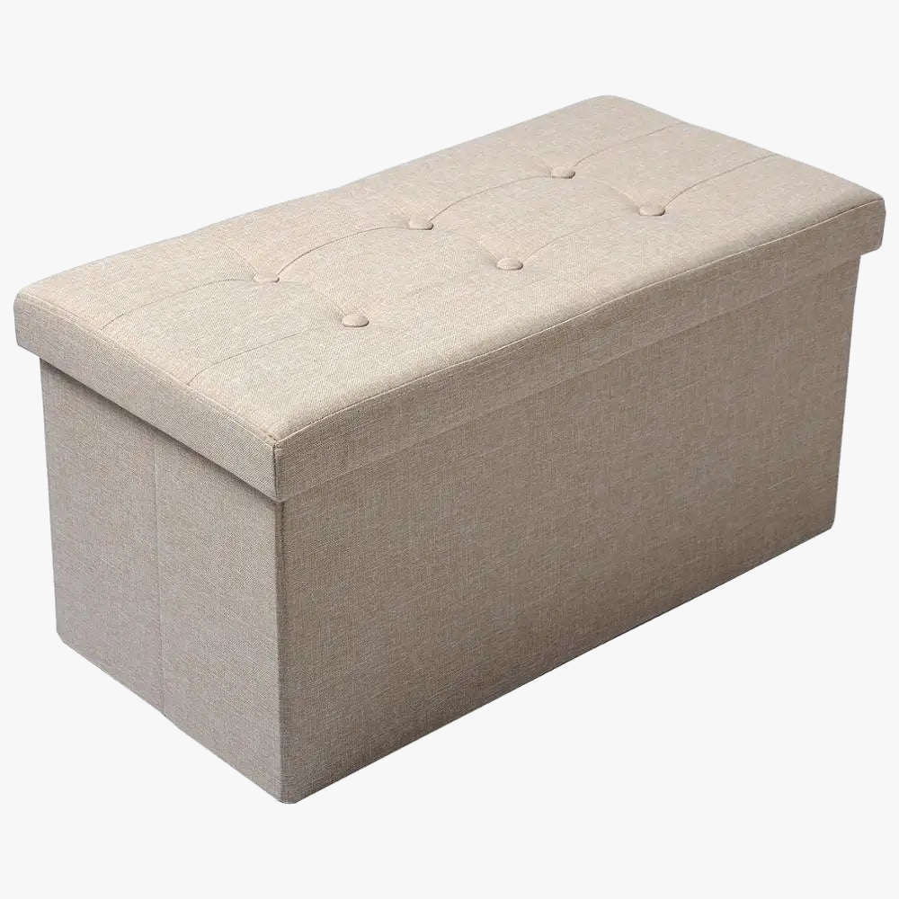 coffre de rangement pliable fonctionnel avec repose-pieds amovible