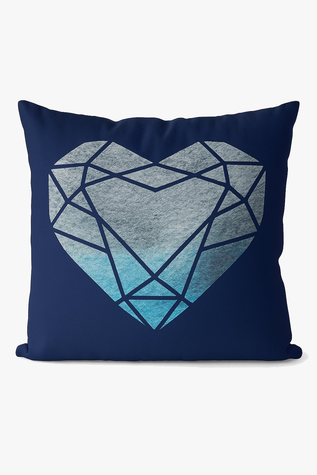 coussin bleu marine géométrique pour canapé ou fauteuil