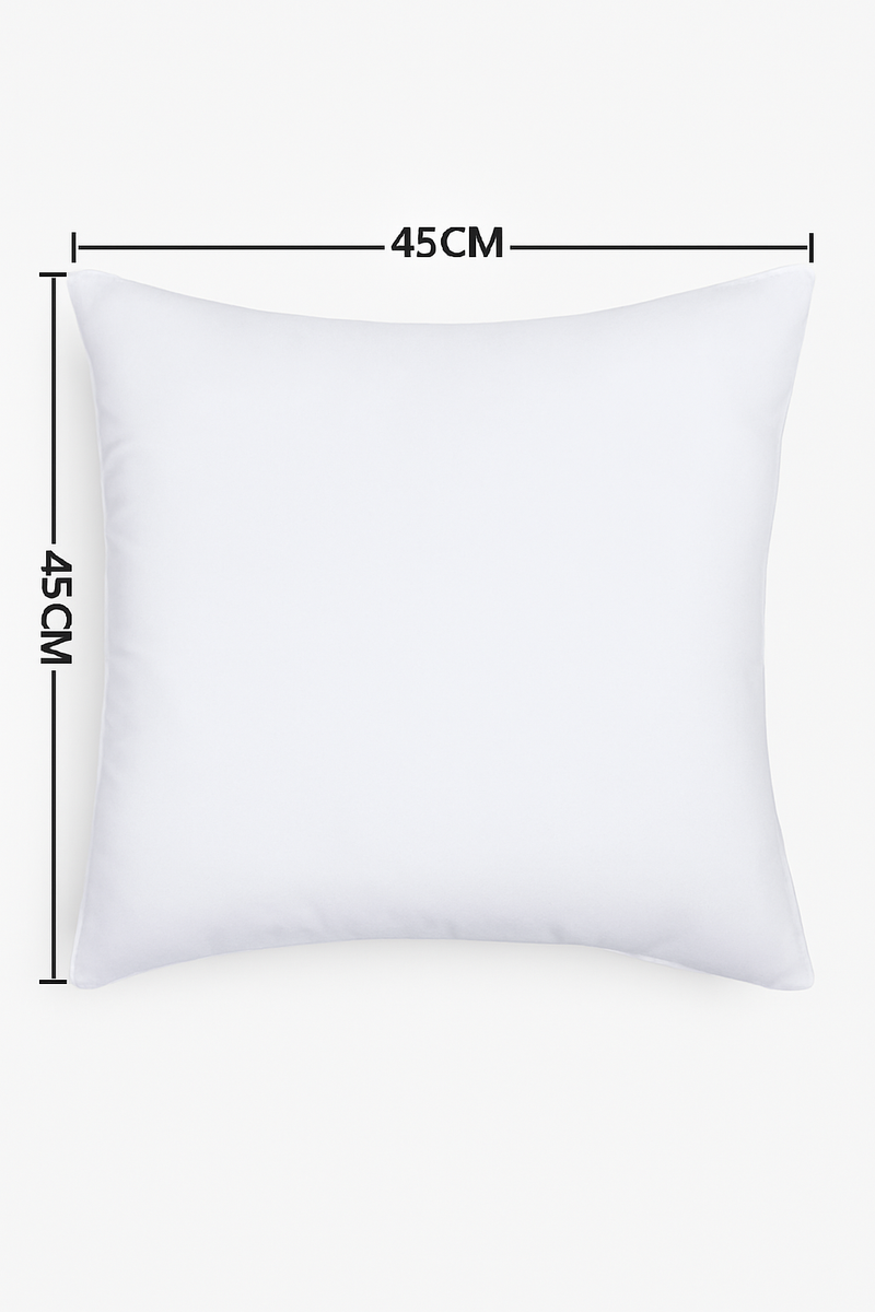 coussin décoratif carré en coton doux 45x45 cm pour lit ou canapé