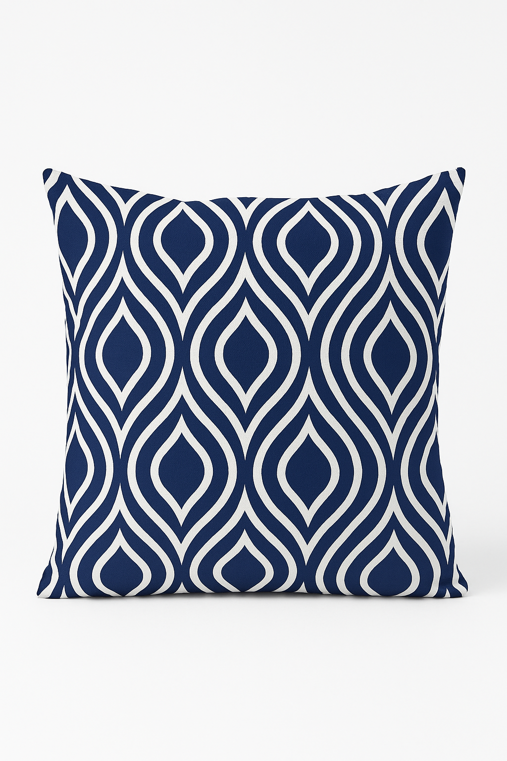coussin géométrique bleu marine housse de coussin décorative pour canapé