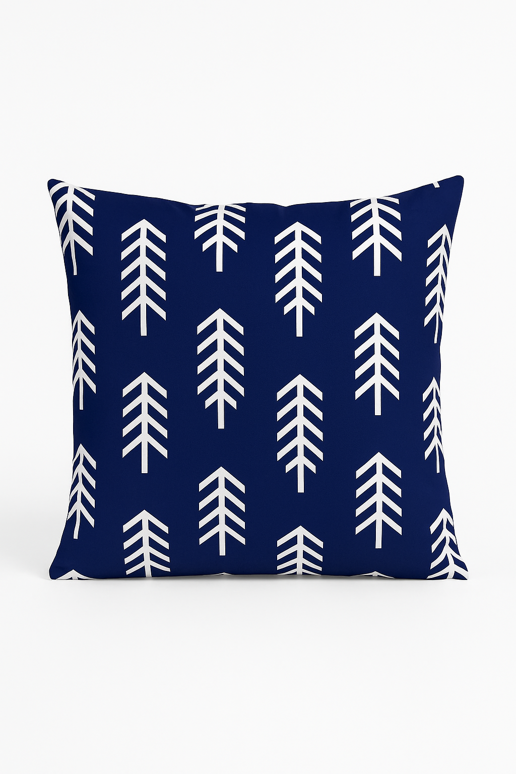 coussin géométrique bleu marine pour décoration intérieure