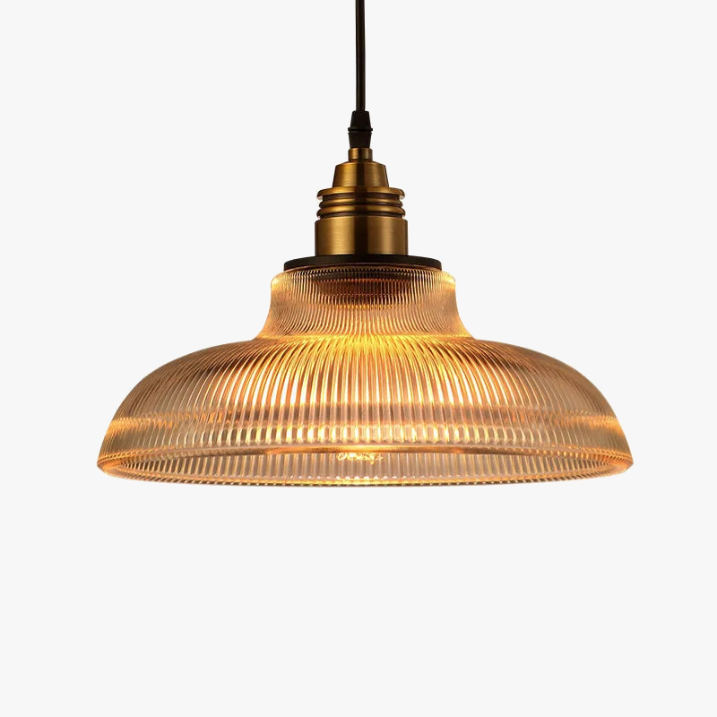 suspension Creative vintage rayure pot couverture verre lumières américain salon lampe Simple Restaurant Bar lampe LED E27 lumière