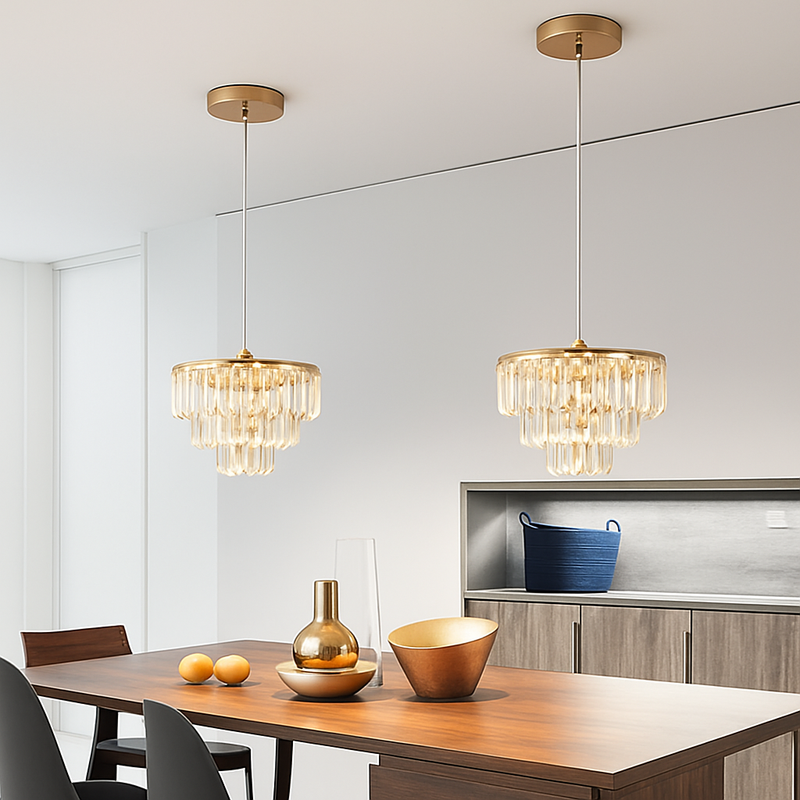 Cristal K9 LED plafonnier moderne suspension lumière maison déco suspendus luminaires cuisine salle à manger salon lustre lampes