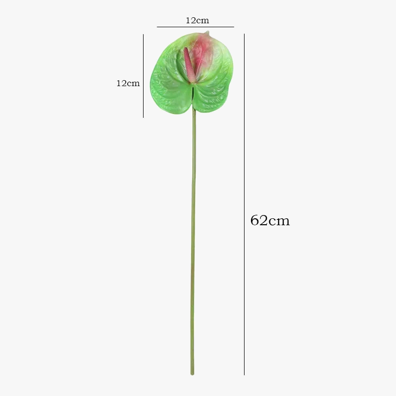 décoration de jardin feuilles artificielles anthuriums pour extérieur