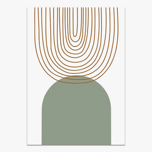 décoration murale géométrique abstraite style boho moderne