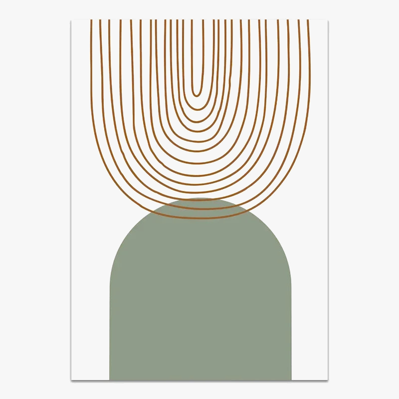 décoration murale géométrique abstraite style boho moderne