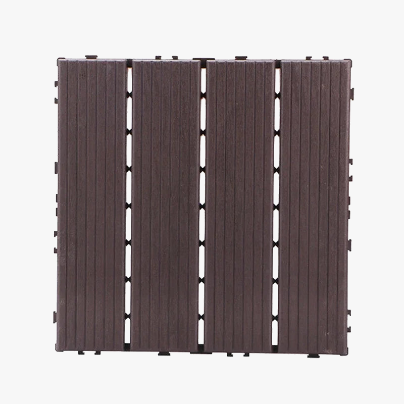 Dalle de sol clipsable 30x30 exterieur motif bois