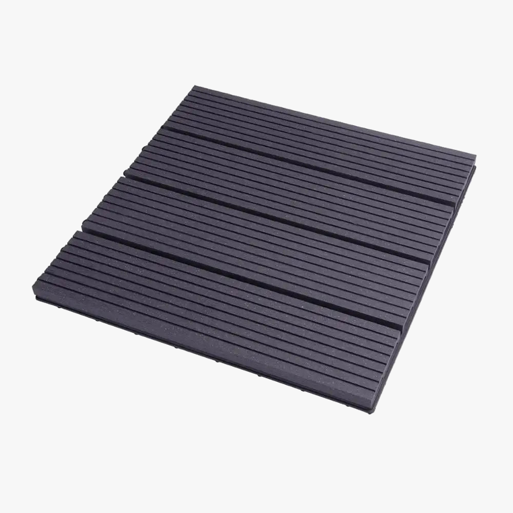 Dalles terrasse clipsables wpc effet bois 30x30