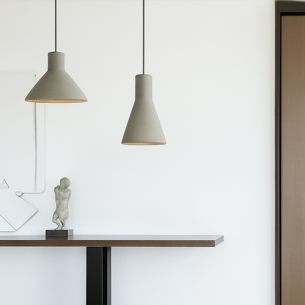 Design LED lustres en ciment suspension LED luminaires américain créatif Vintage lampe salle à manger Restaurant Luminaire - vue 4 sur 11
