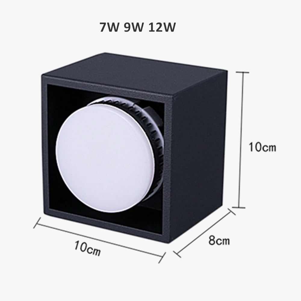 Spot LED montés en Surface lampe GX53 remplaçable rotative moderne LED éclairage intérieur