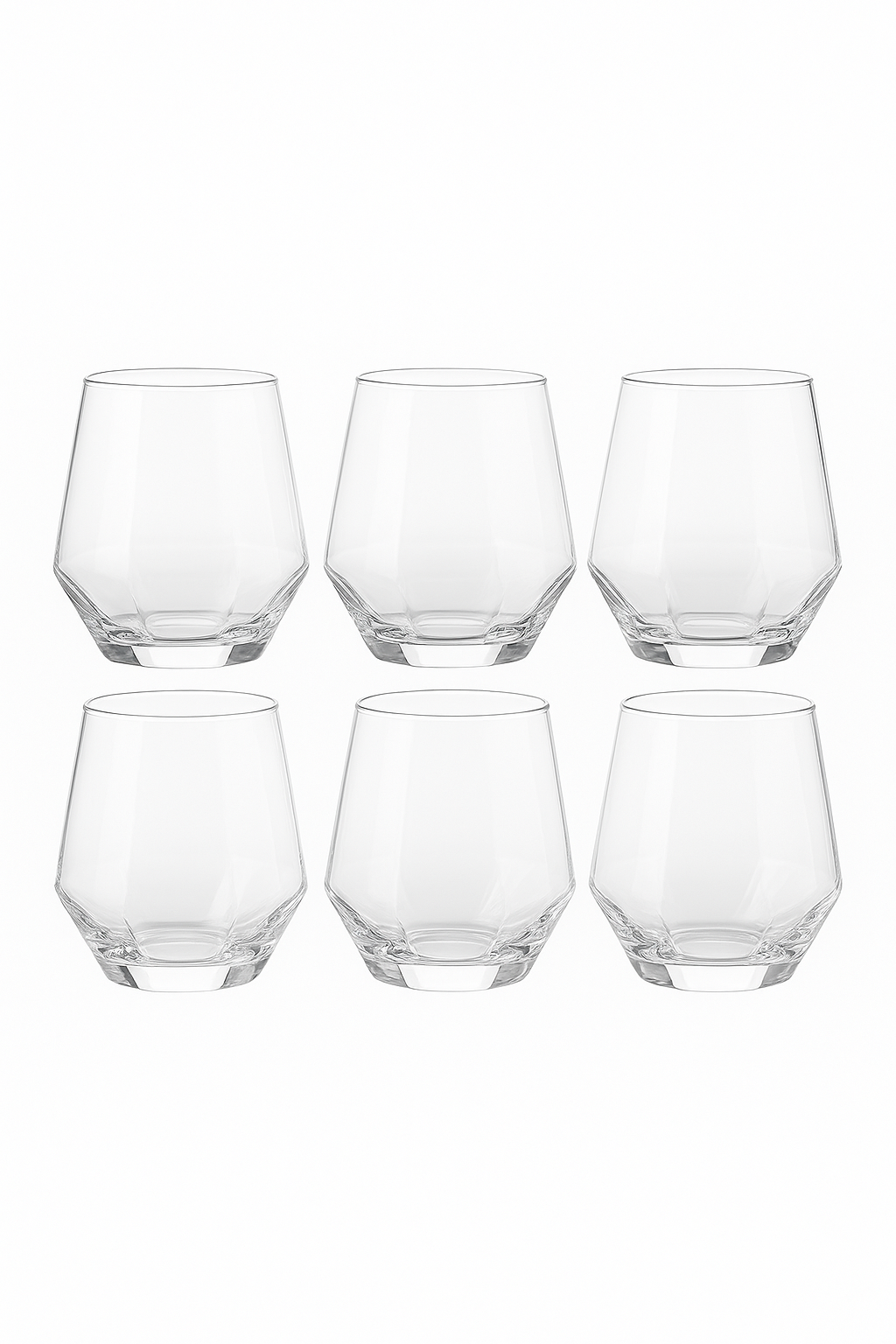 Ensemble 6 verres whisky luxe relief texturé - vue 2 sur 2