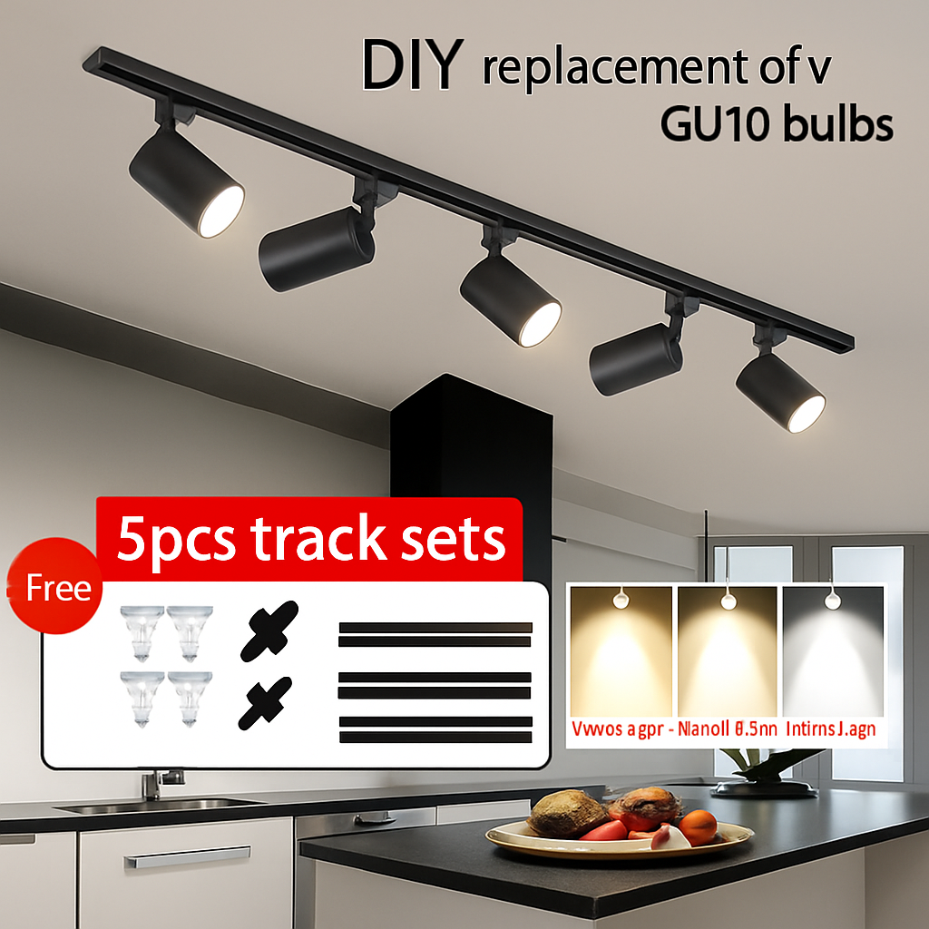 ensemble complet de rails d'éclairage à led remplaçable pour intérieur - vue 3 sur 18