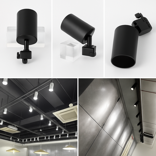 ensemble complet de rails d'éclairage à led remplaçable pour intérieur
