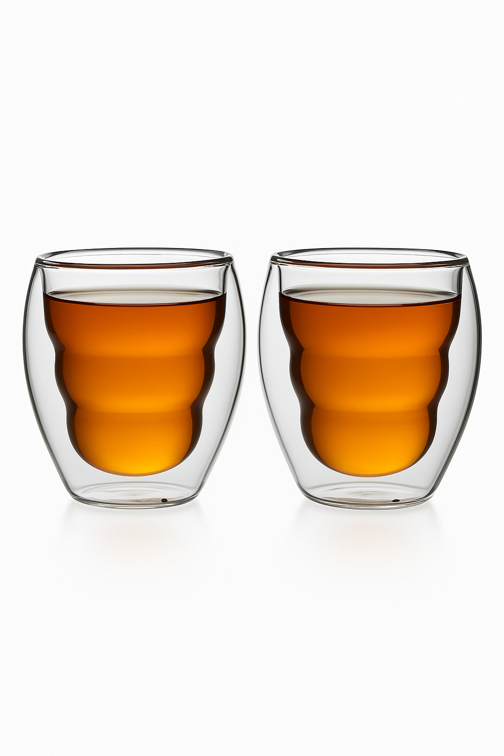 Ensemble tasses expresso double paroi verre 80ml (lot de 2)