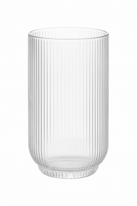 Ensemble verres vin rayés tige courte large ouverture
