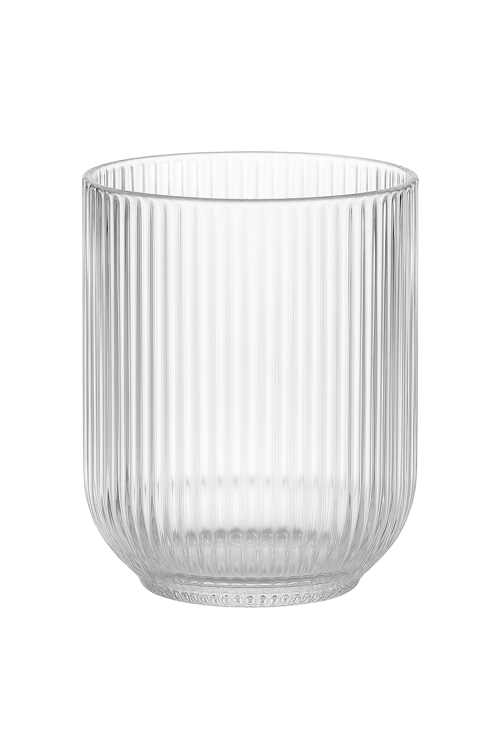 Ensemble verres vin rayés tige courte large ouverture