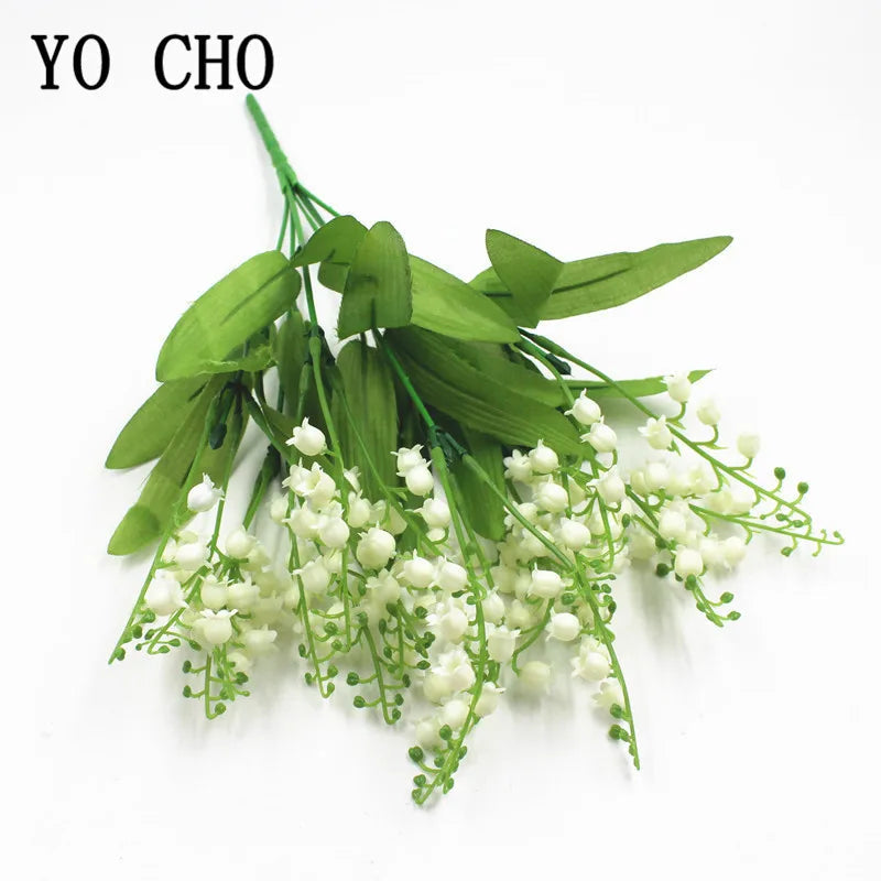 fleurs artificielles muguet bouquet de mariage décoration de fête