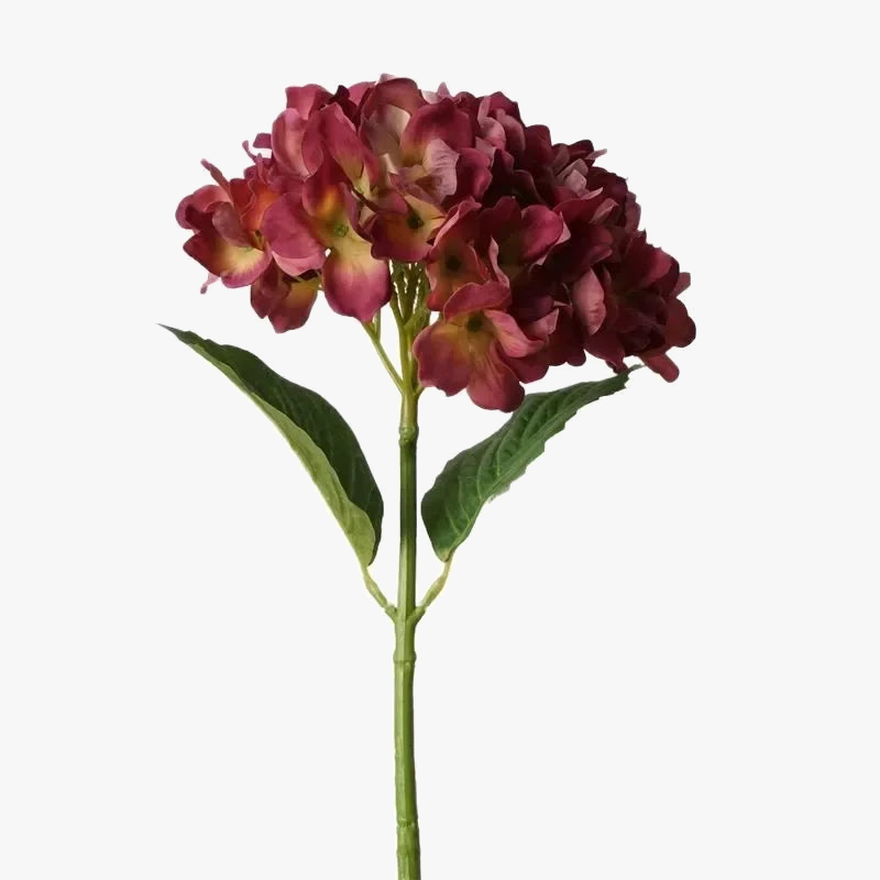 fleurs d'imitation réalistes hortensias décoratifs pour restaurants