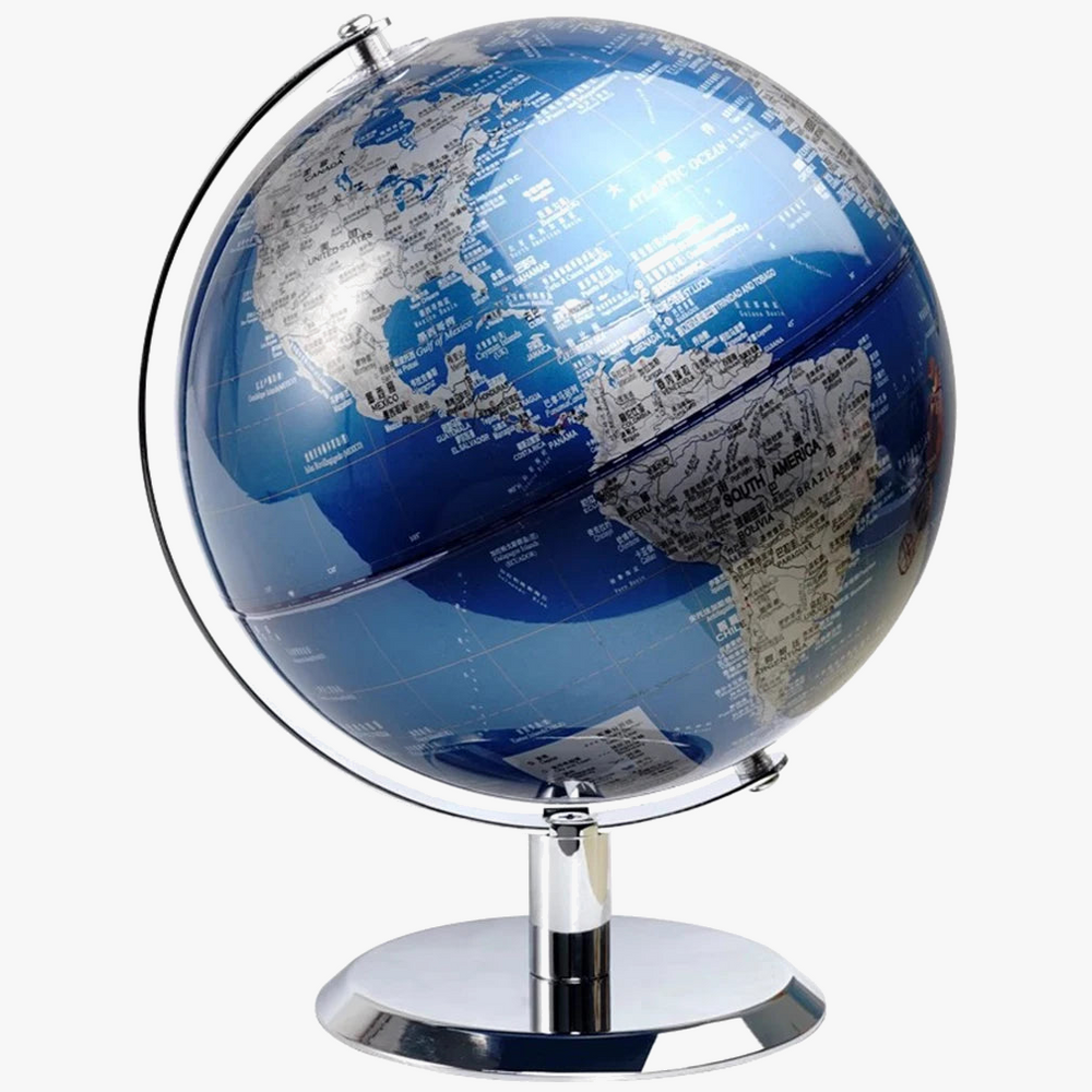 globe rotatif en métal style européen ornement créatif de luxe