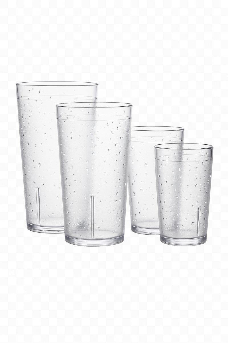 Gobelets plastique incassables 473ml reutilisables en lot
