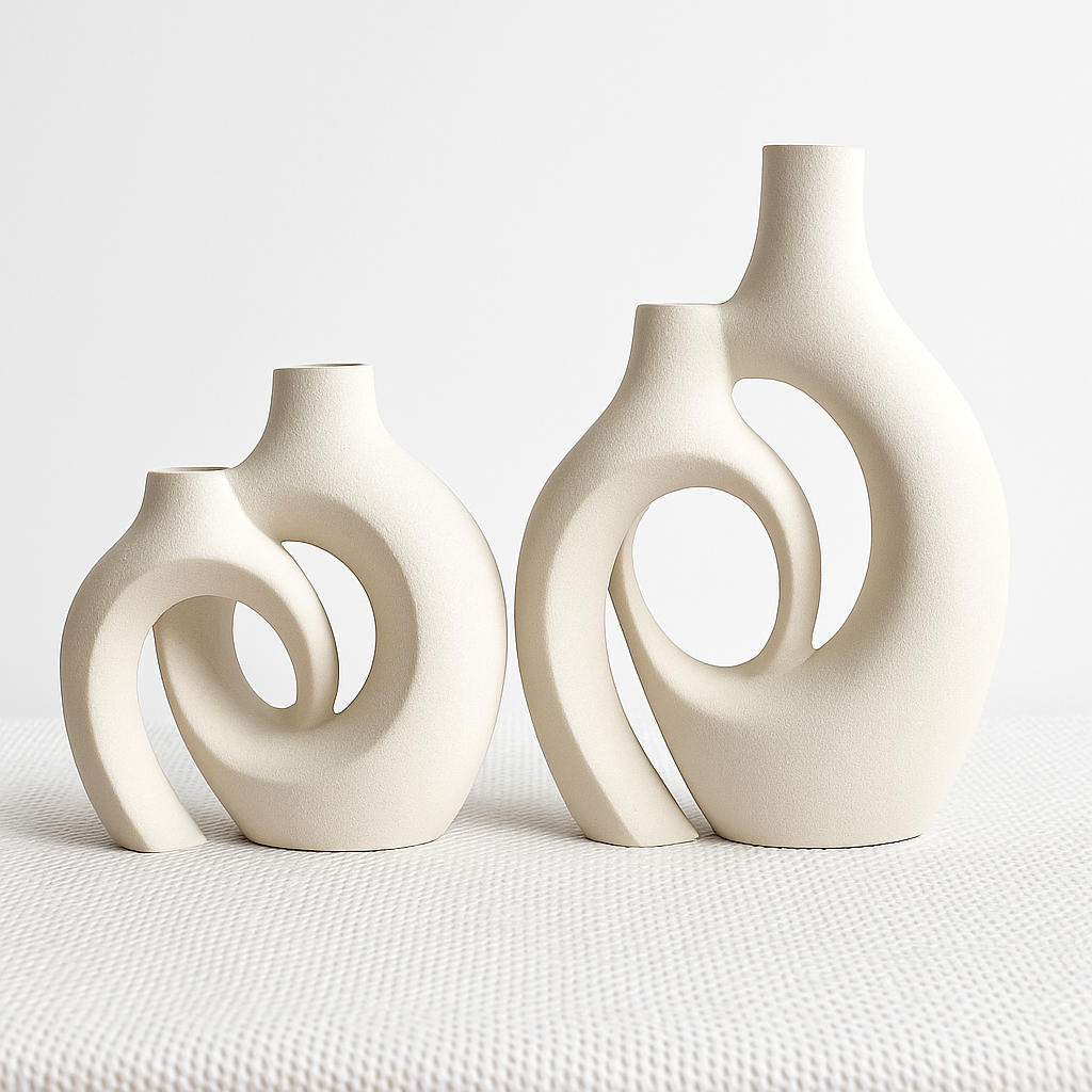 grand vase décoratif en céramique pour un intérieur moderne et élégant - vue 5 sur 12